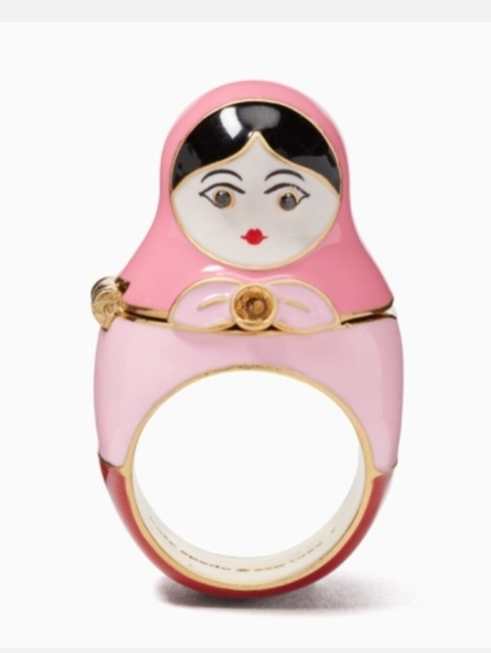 NWT Kate Spade Ooh La La Dollface Ring. Size 7